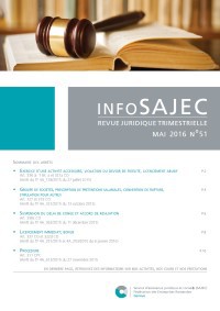 Bulletin trimestriel InfoSAJEC